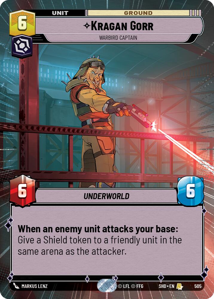 Kragan Gorr - Warbird Captain (505) (Hyperspace) (505) [Shadows of the Galaxy] | Eastridge Sports Cards & Games
