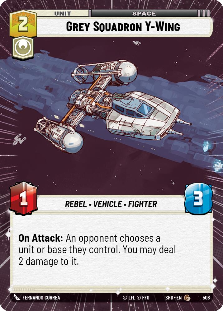 Grey Squadron Y-Wing (508) (Hyperspace) (508) [Shadows of the Galaxy] | Eastridge Sports Cards & Games