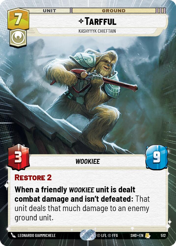Tarfful - Kashyyyk Chieftain (512) (Hyperspace) (512) [Shadows of the Galaxy] | Eastridge Sports Cards & Games