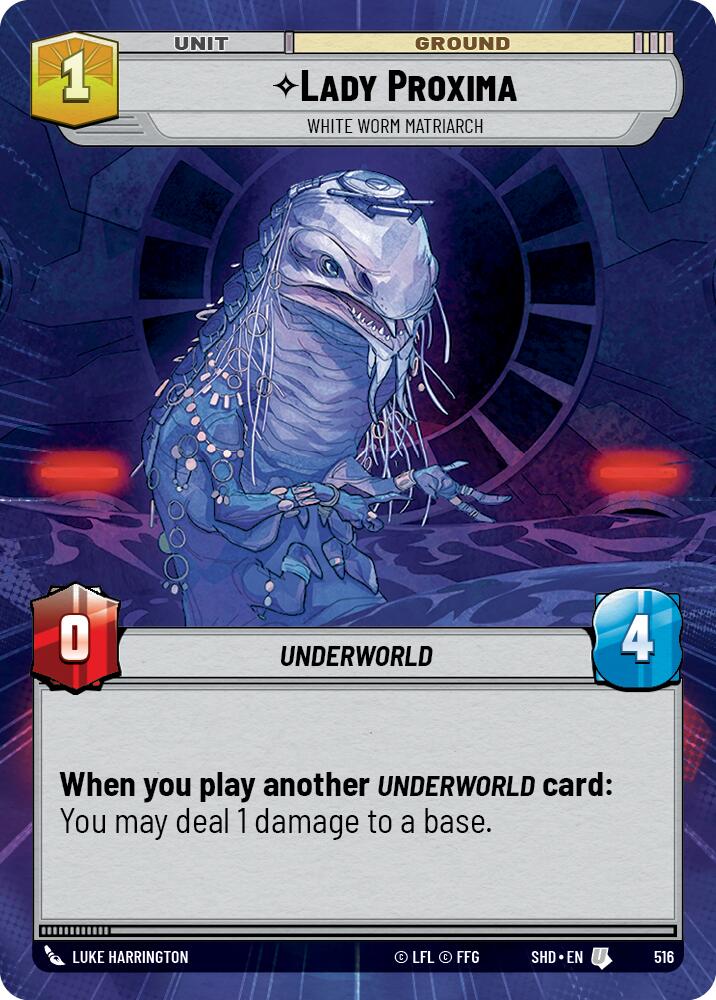 Lady Proxima - White Worm Matriarch (516) (Hyperspace) (516) [Shadows of the Galaxy] | Eastridge Sports Cards & Games