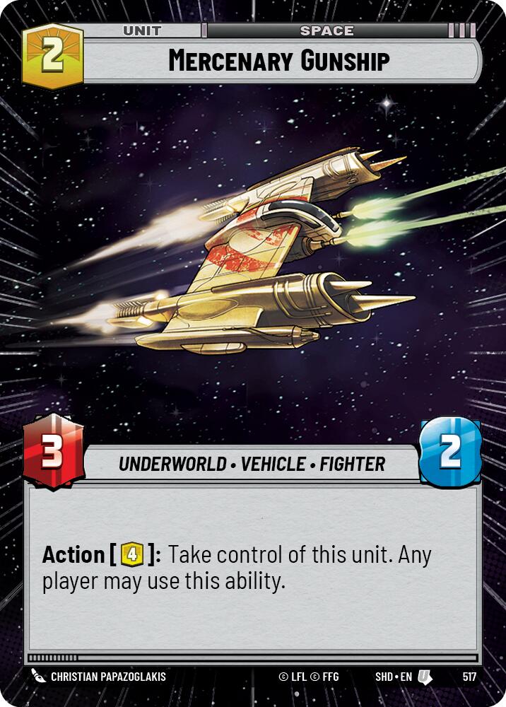 Mercenary Gunship (517) (Hyperspace) (517) [Shadows of the Galaxy] | Eastridge Sports Cards & Games