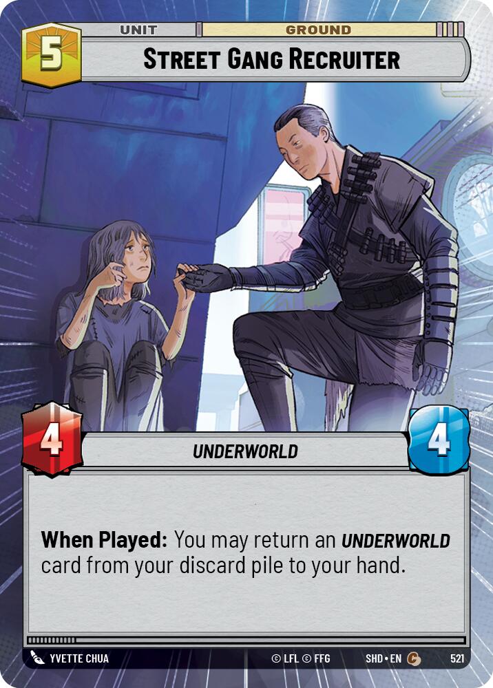 Street Gang Recruiter (521) (Hyperspace) (521) [Shadows of the Galaxy] | Eastridge Sports Cards & Games