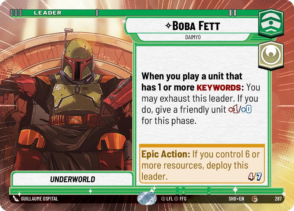 Boba Fett - Daimyo (287) (Hyperspace) (287) [Shadows of the Galaxy] | Eastridge Sports Cards & Games
