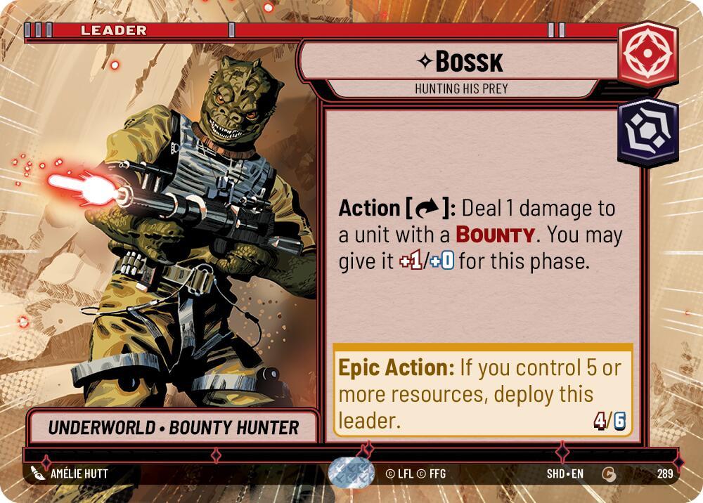 Bossk - Hunting His Prey (289) (Hyperspace) (289) [Shadows of the Galaxy] | Eastridge Sports Cards & Games