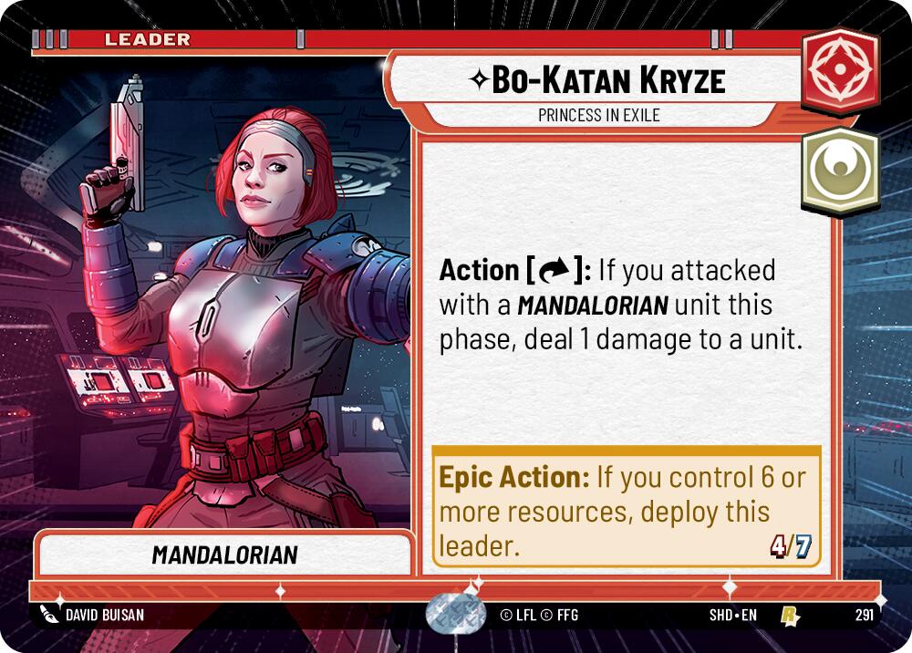 Bo-Katan Kryze - Princess in Exile (291) (Hyperspace) (291) [Shadows of the Galaxy] | Eastridge Sports Cards & Games