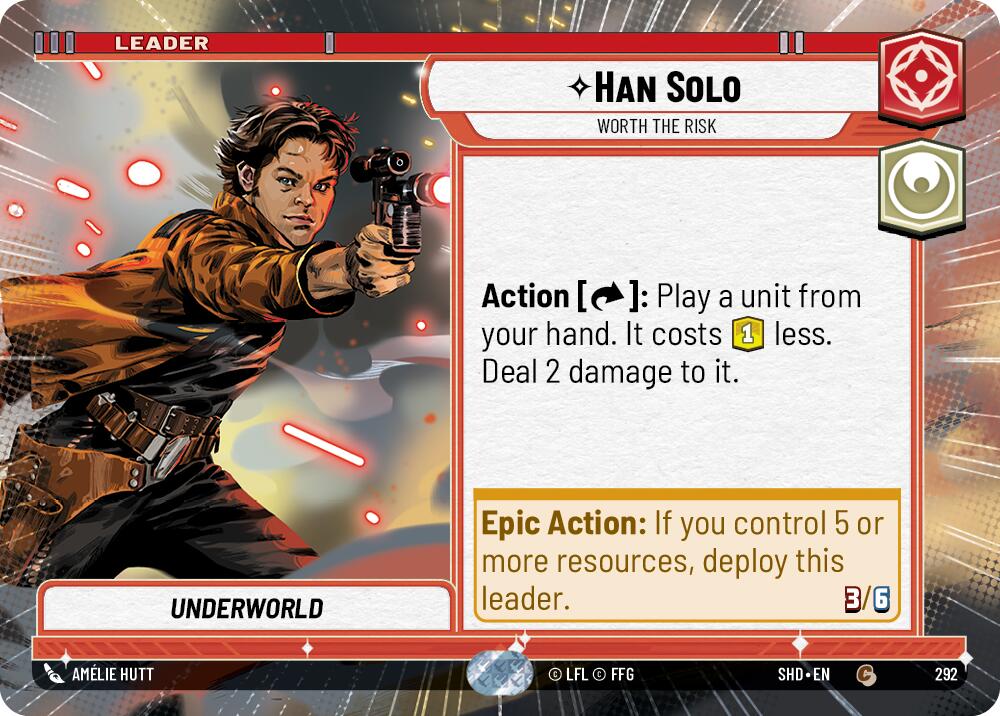 Han Solo - Worth the Risk (292) (Hyperspace) (292) [Shadows of the Galaxy] | Eastridge Sports Cards & Games