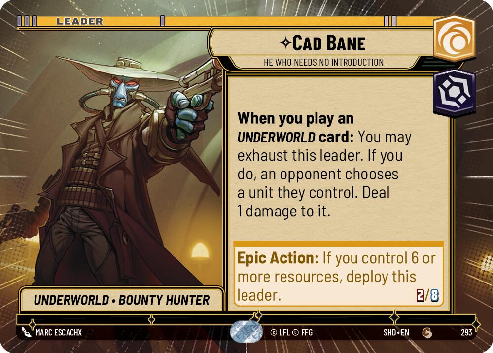 Cad Bane - He Who Needs No Introduction (293) (Hyperspace) (293) [Shadows of the Galaxy] | Eastridge Sports Cards & Games