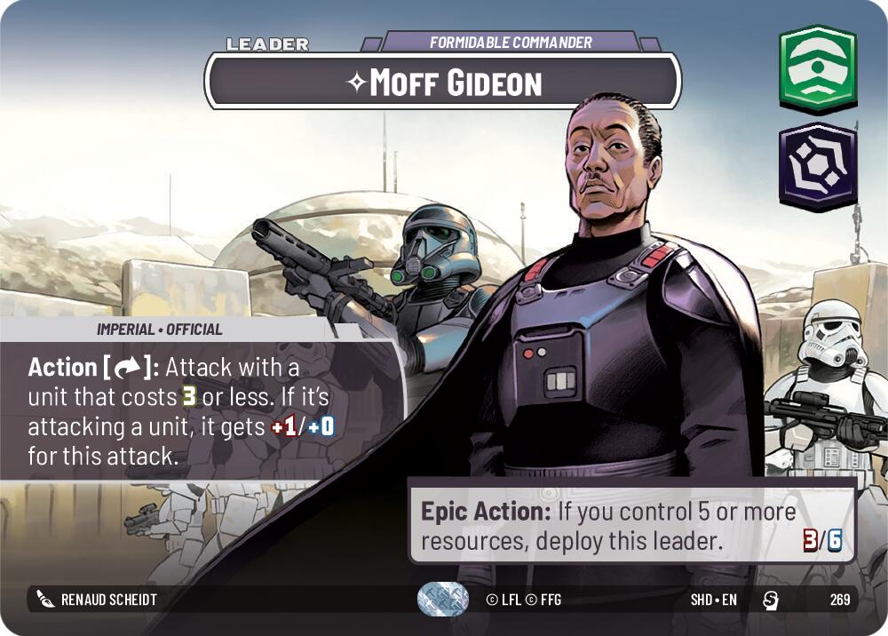 Moff Gideon - Formidable Commander (269) (Showcase) (269) [Shadows of the Galaxy] | Eastridge Sports Cards & Games