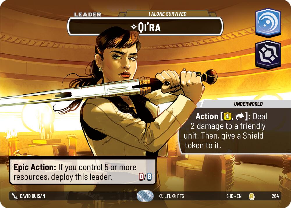 Qi'ra - I Alone Survived (264) (Showcase) (264) [Shadows of the Galaxy] | Eastridge Sports Cards & Games