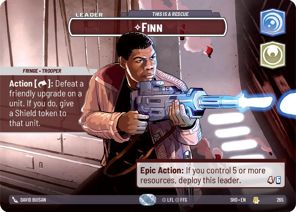 Finn - This is a Rescue (265) (Showcase) (265) [Shadows of the Galaxy] | Eastridge Sports Cards & Games