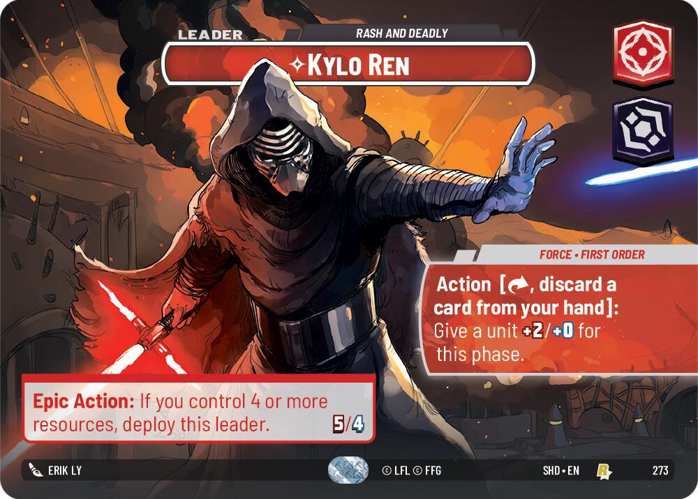 Kylo Ren - Rash and Deadly (273) (Showcase) (273) [Shadows of the Galaxy] | Eastridge Sports Cards & Games