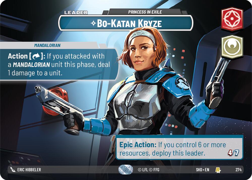 Bo-Katan Kryze - Princess in Exile (274) (Showcase) (274) [Shadows of the Galaxy] | Eastridge Sports Cards & Games