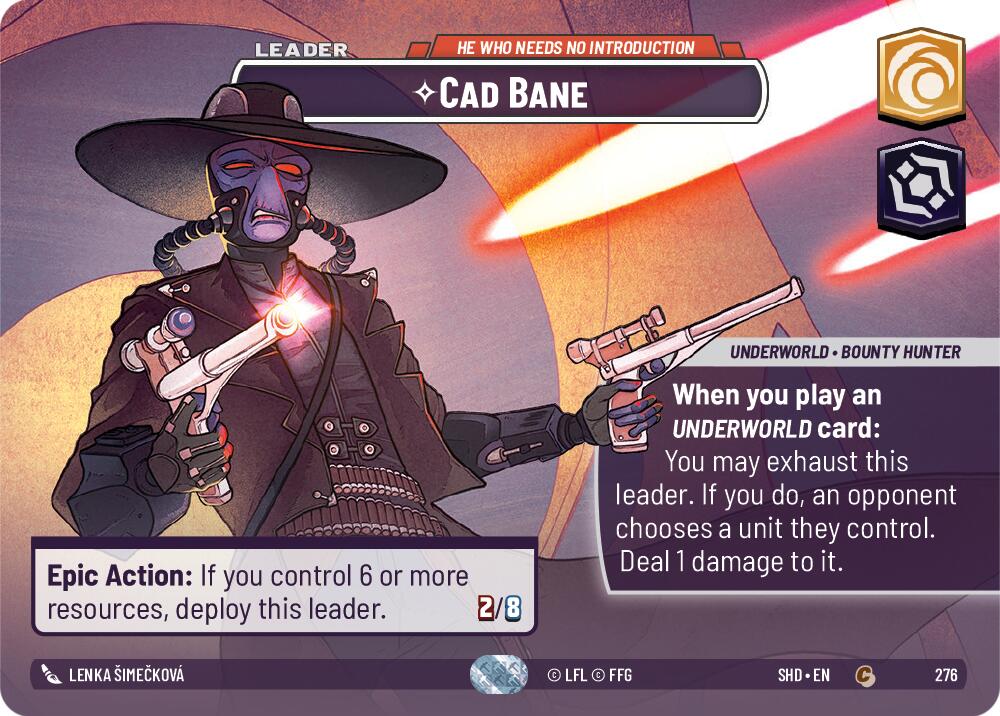 Cad Bane - He Who Needs No Introduction (276) (Showcase) (276) [Shadows of the Galaxy] | Eastridge Sports Cards & Games