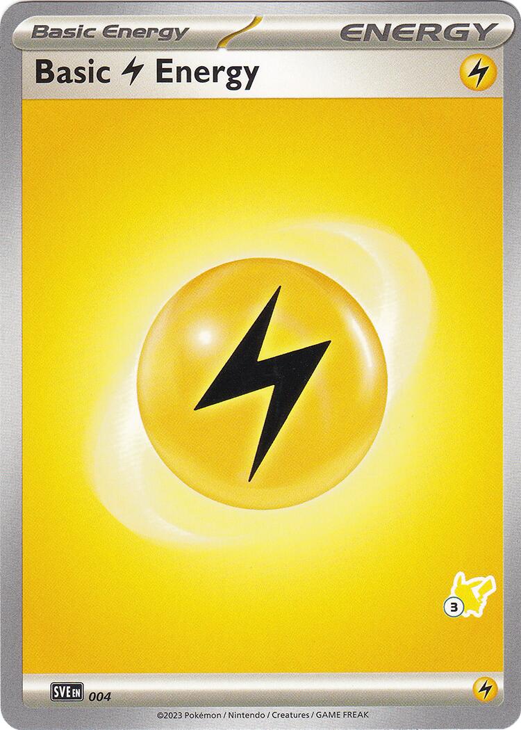 Basic Lightning Energy (004) (Pikachu Stamp #3) [Battle Academy 2024] | Eastridge Sports Cards & Games