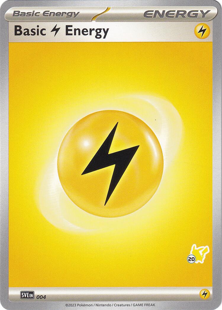 Basic Lightning Energy (004) (Pikachu Stamp #20) [Battle Academy 2024] | Eastridge Sports Cards & Games