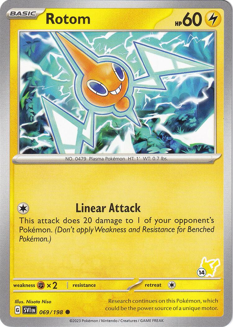 Rotom (069/198) (Pikachu Stamp #14) [Battle Academy 2024] | Eastridge Sports Cards & Games