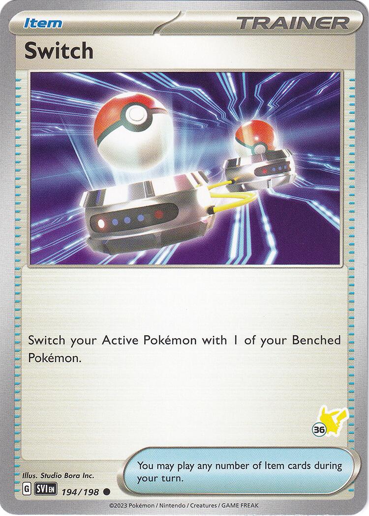 Switch (194/198) (Pikachu Stamp #36) [Battle Academy 2024] | Eastridge Sports Cards & Games