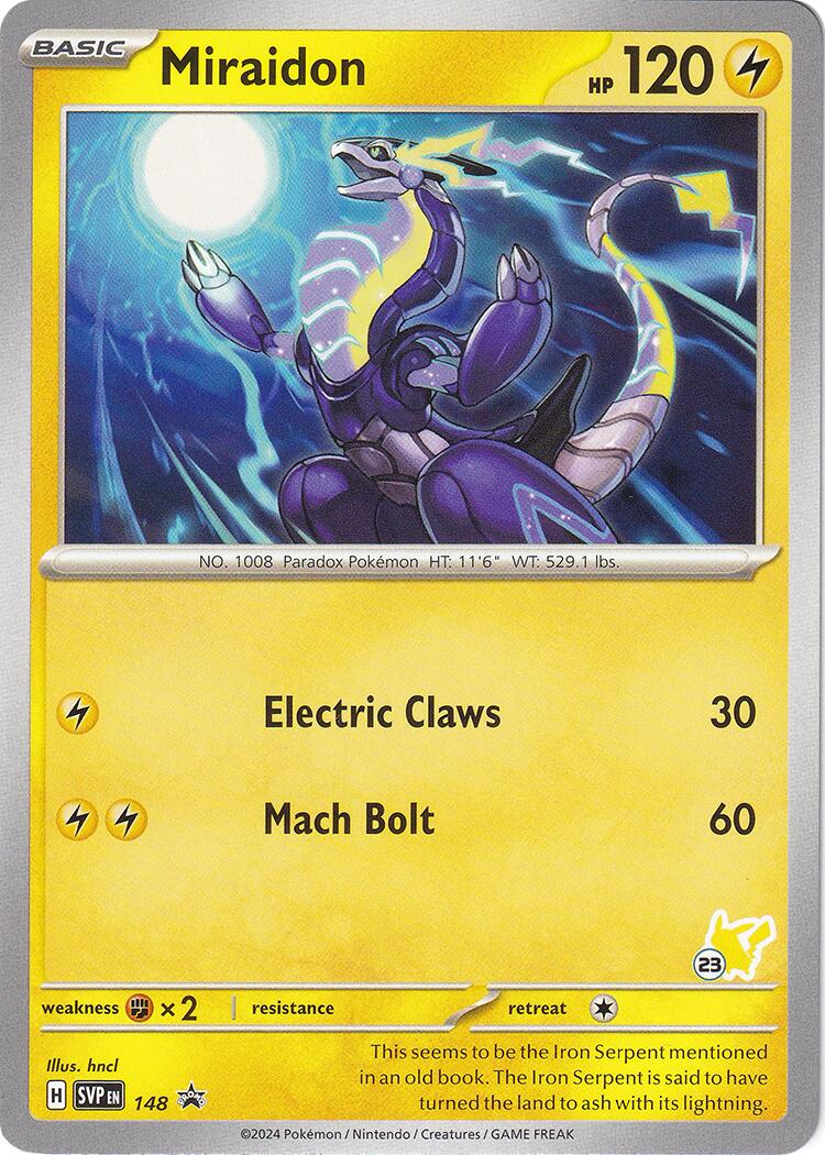 Miraidon (148) (Pikachu Stamp #23) [Battle Academy 2024] | Eastridge Sports Cards & Games