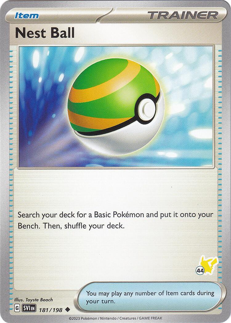 Nest Ball (181/198) (Pikachu Stamp #44) [Battle Academy 2024] | Eastridge Sports Cards & Games