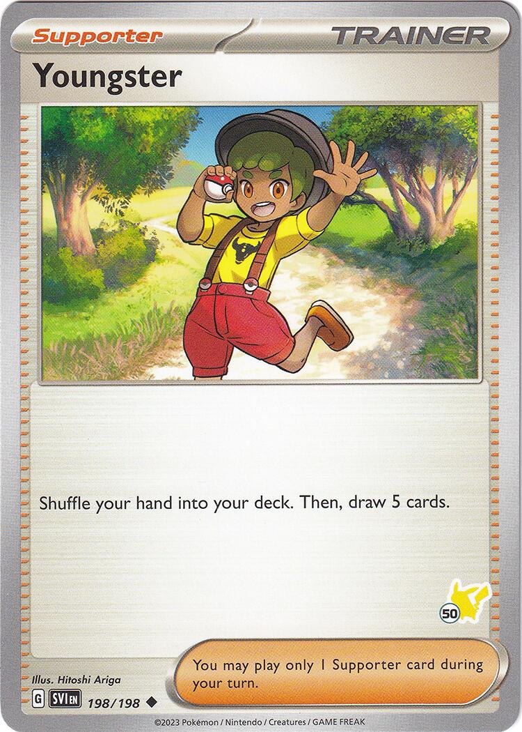 Youngster (198/198) (Pikachu Stamp #50) [Battle Academy 2024] | Eastridge Sports Cards & Games