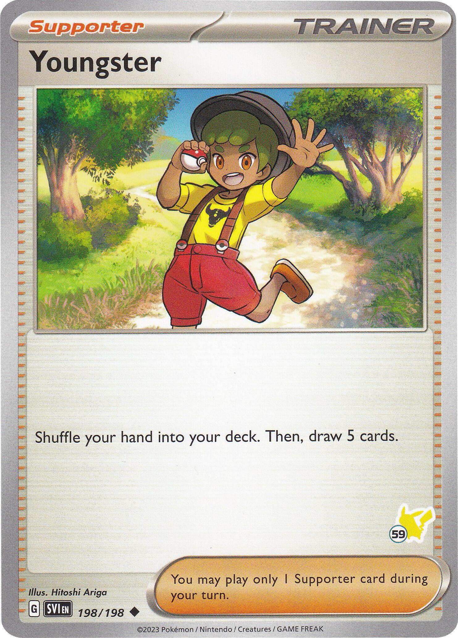 Youngster (198/198) (Pikachu Stamp #59) [Battle Academy 2024] | Eastridge Sports Cards & Games