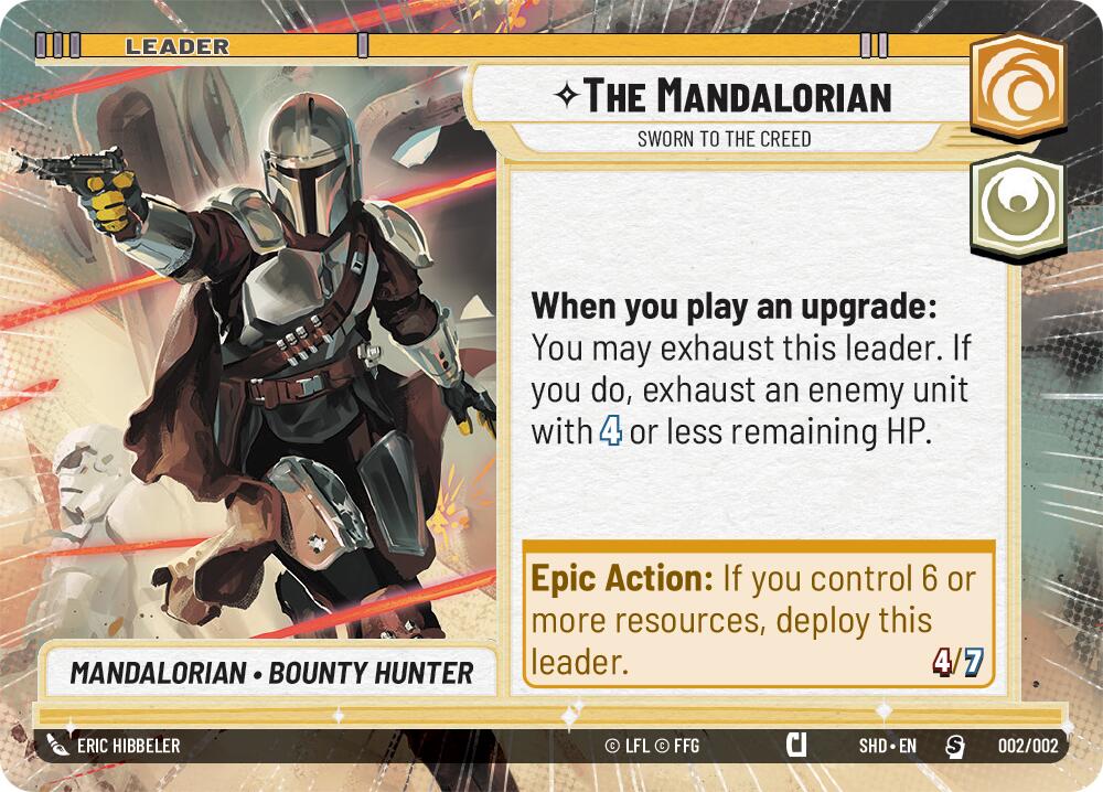 The Mandalorian - Sworn To The Creed (002/002) (Hyperspace) (Prerelease Promos) (002/002) [Shadows of the Galaxy Promos] | Eastridge Sports Cards & Games