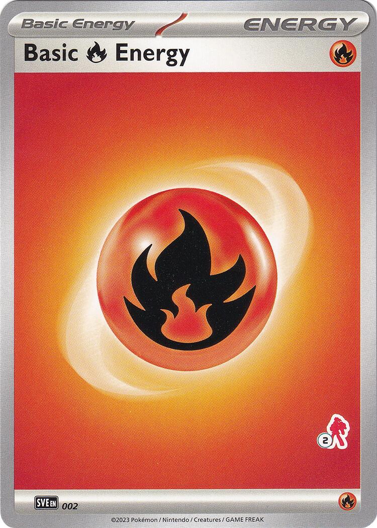 Basic Fire Energy (002) (Armarouge Stamp #2) [Battle Academy 2024] | Eastridge Sports Cards & Games