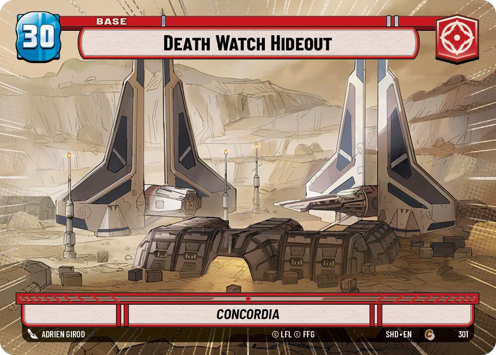Death Watch Hideout // Shield (301 // T04) (Hyperspace) (301 // T04) [Shadows of the Galaxy] | Eastridge Sports Cards & Games