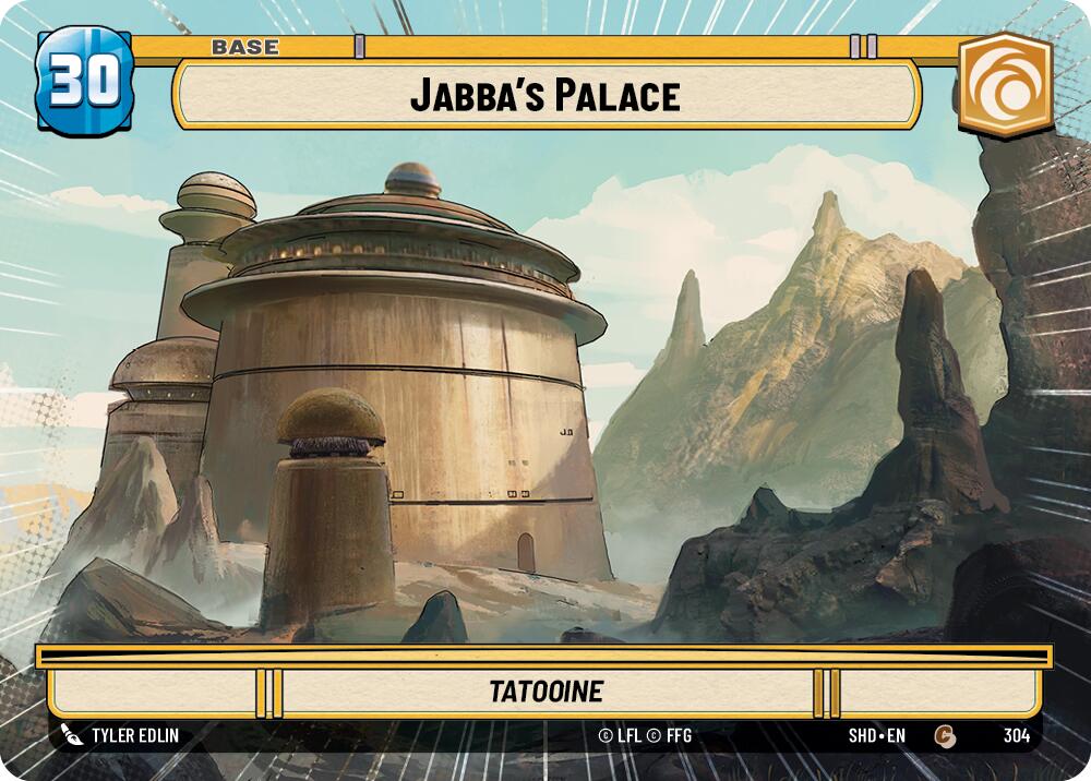 Jabba's Palace // Shield (304 // T04) (Hyperspace) (304 // T04) [Shadows of the Galaxy] | Eastridge Sports Cards & Games