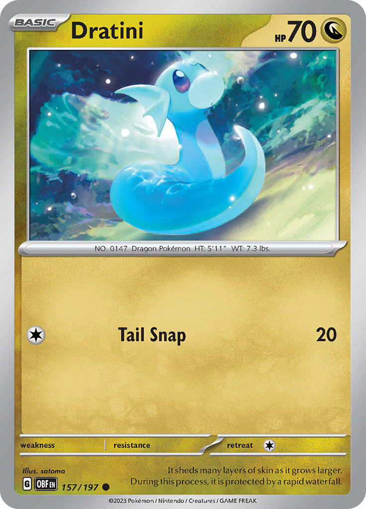 Dratini (157/197) [Scarlet & Violet: Obsidian Flames] | Eastridge Sports Cards & Games