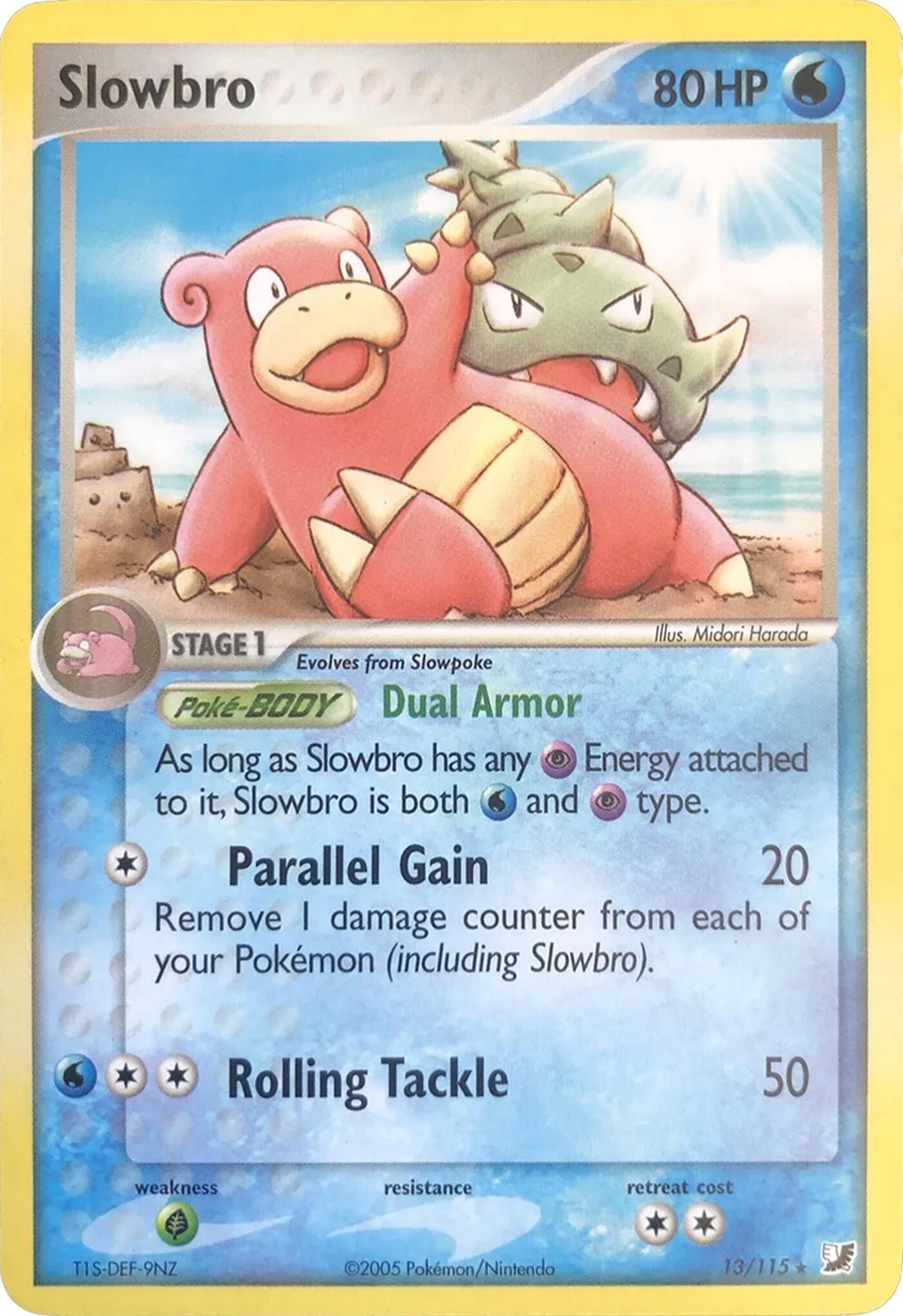 Slowbro (13/115) (Theme Deck Exclusives) [EX: Unseen Forces] | Eastridge Sports Cards & Games