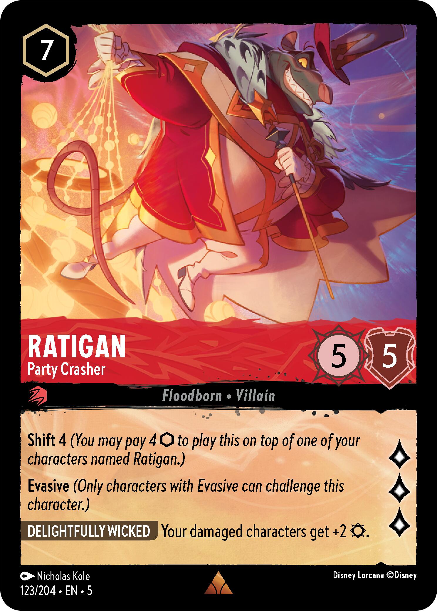 Ratigan - Party Crasher (123/204) [Shimmering Skies] | Eastridge Sports Cards & Games