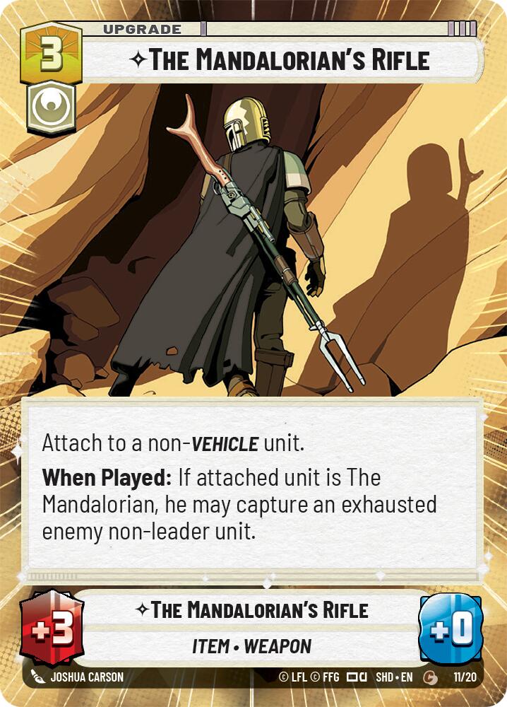 The Mandalorian's Rifle (11/20) (Hyperspace) (11/20) [Shadows of the Galaxy: Weekly Play] | Eastridge Sports Cards & Games