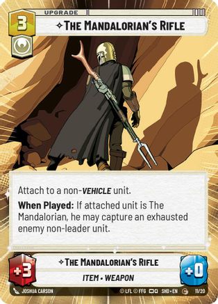 The Mandalorian's Rifle (Hyperspace) (11/20) - Shadows of the Galaxy Weekly Play Promos