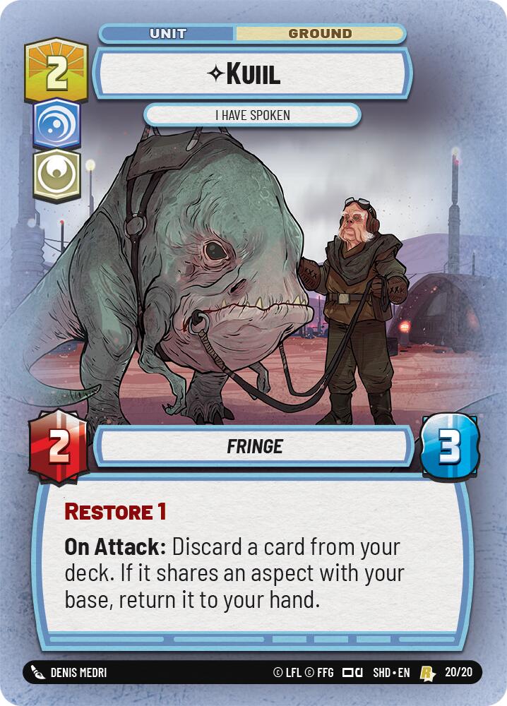 Kuiil - I Have Spoken (20/20) (20/20) [Shadows of the Galaxy: Weekly Play] | Eastridge Sports Cards & Games