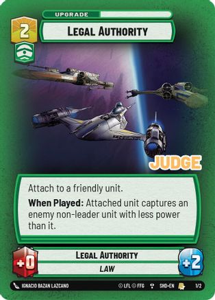 Legal Authority (1/2) - Judge Promos Foil