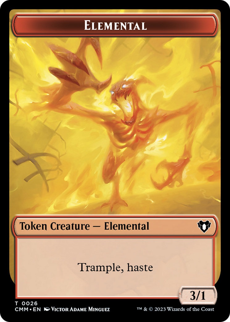 Elemental Token (26) [Commander Masters Tokens] | Eastridge Sports Cards & Games