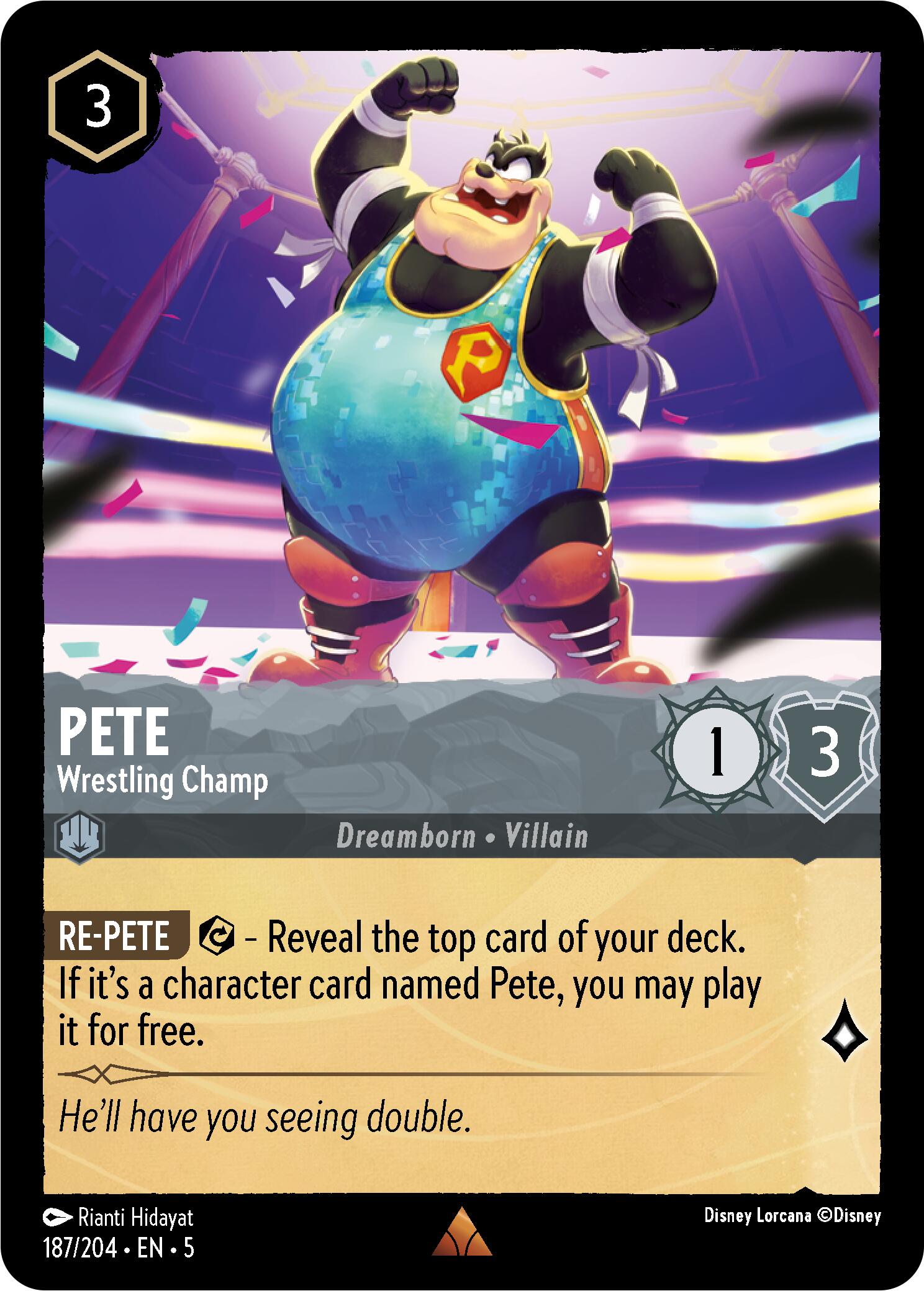 Pete - Wrestling Champ (187/204) [Shimmering Skies] | Eastridge Sports Cards & Games