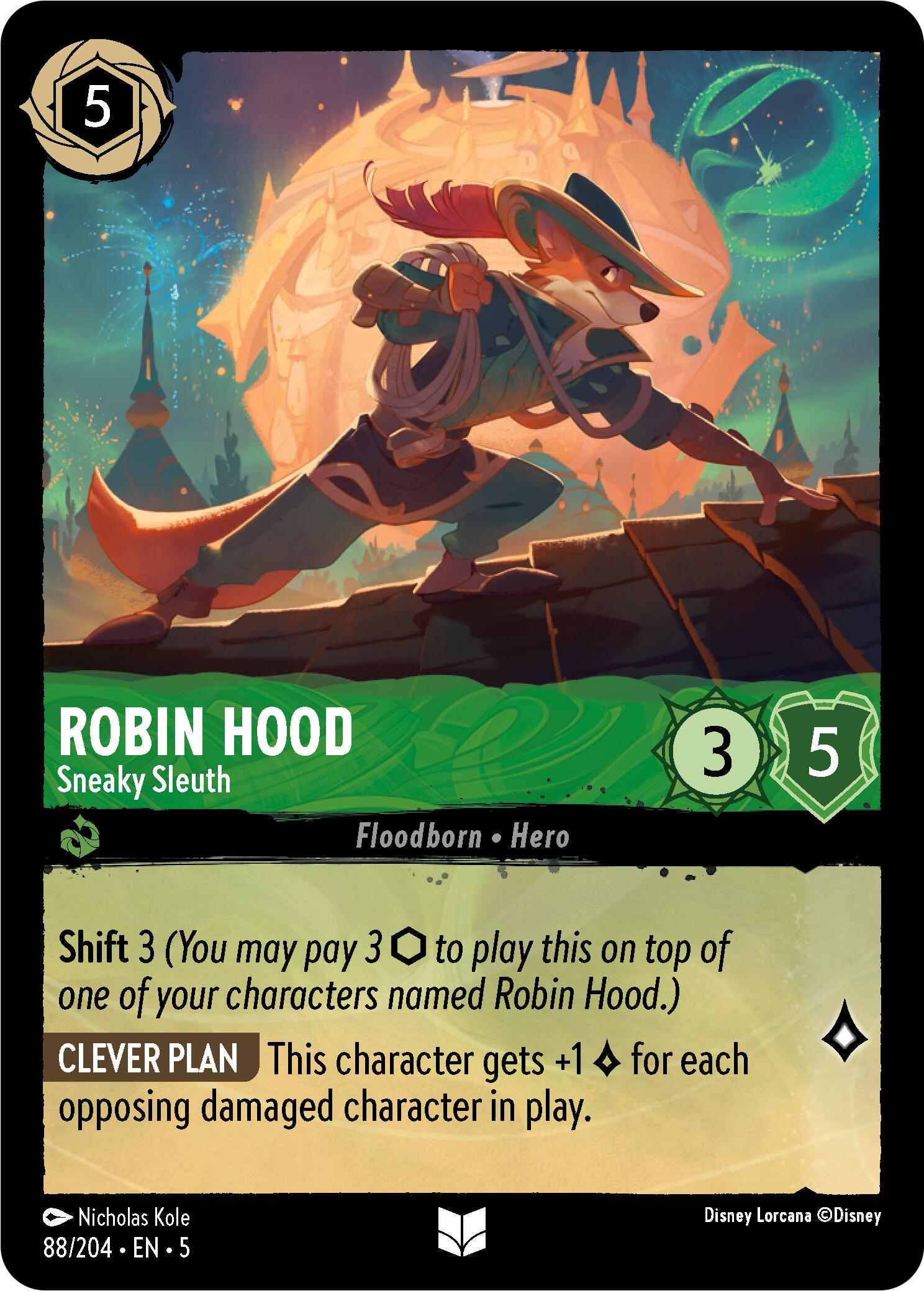 Robin Hood - Sneaky Sleuth (88/204) [Shimmering Skies] | Eastridge Sports Cards & Games
