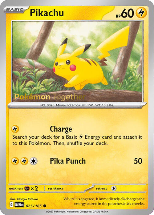 Pikachu (025/165) (PokePost Promo) [Scarlet & Violet 151] | Eastridge Sports Cards & Games