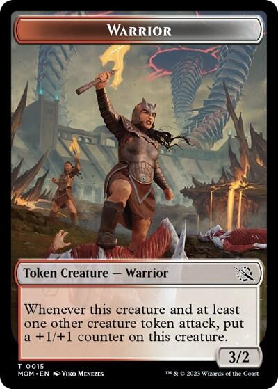 Warrior // Phyrexian Hydra (0012) Double-Sided Token [March of the Machine Tokens] | Eastridge Sports Cards & Games