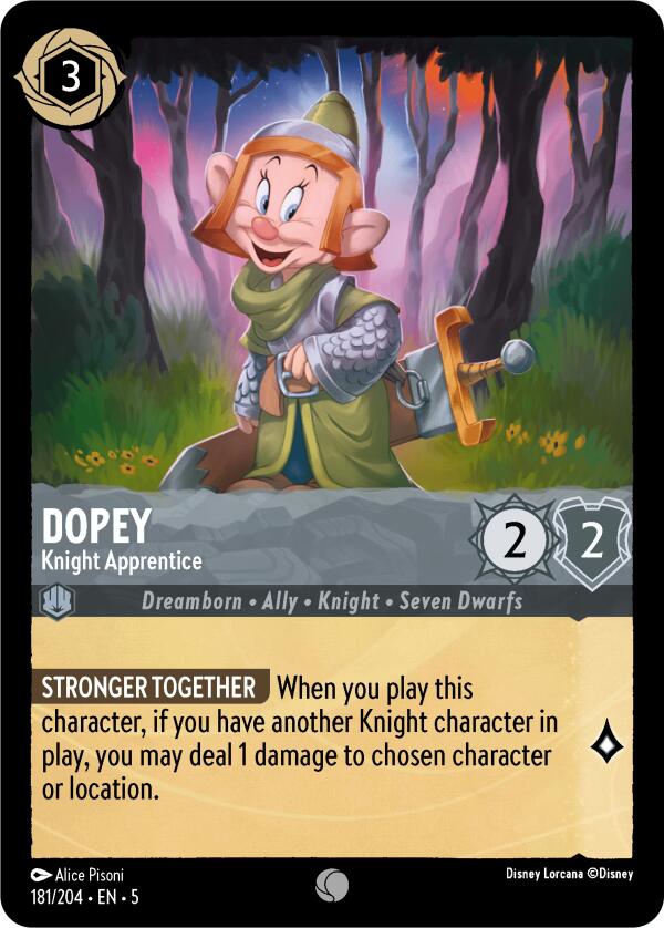 Dopey - Knight Apprentice (181/204) [Shimmering Skies] | Eastridge Sports Cards & Games