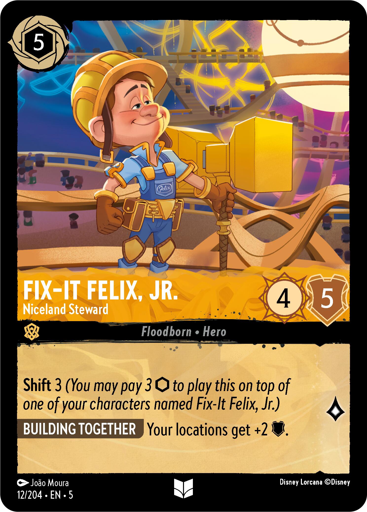 Fix-It Felix, Jr. - Niceland Steward (12/204) [Shimmering Skies] | Eastridge Sports Cards & Games