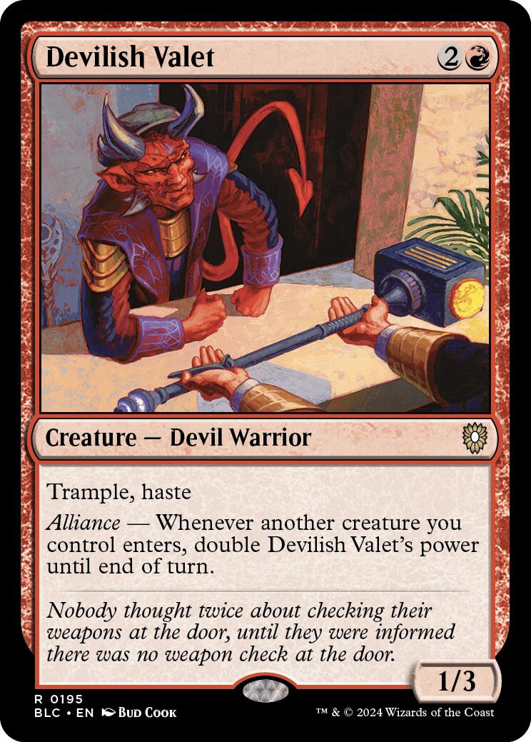 Devilish Valet [Bloomburrow Commander] | Eastridge Sports Cards & Games