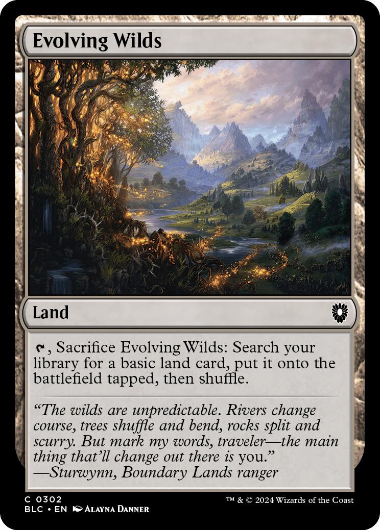 Evolving Wilds [Bloomburrow Commander] | Eastridge Sports Cards & Games