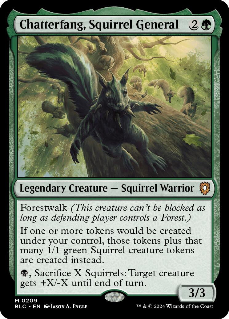 Chatterfang, Squirrel General [Bloomburrow Commander] | Eastridge Sports Cards & Games