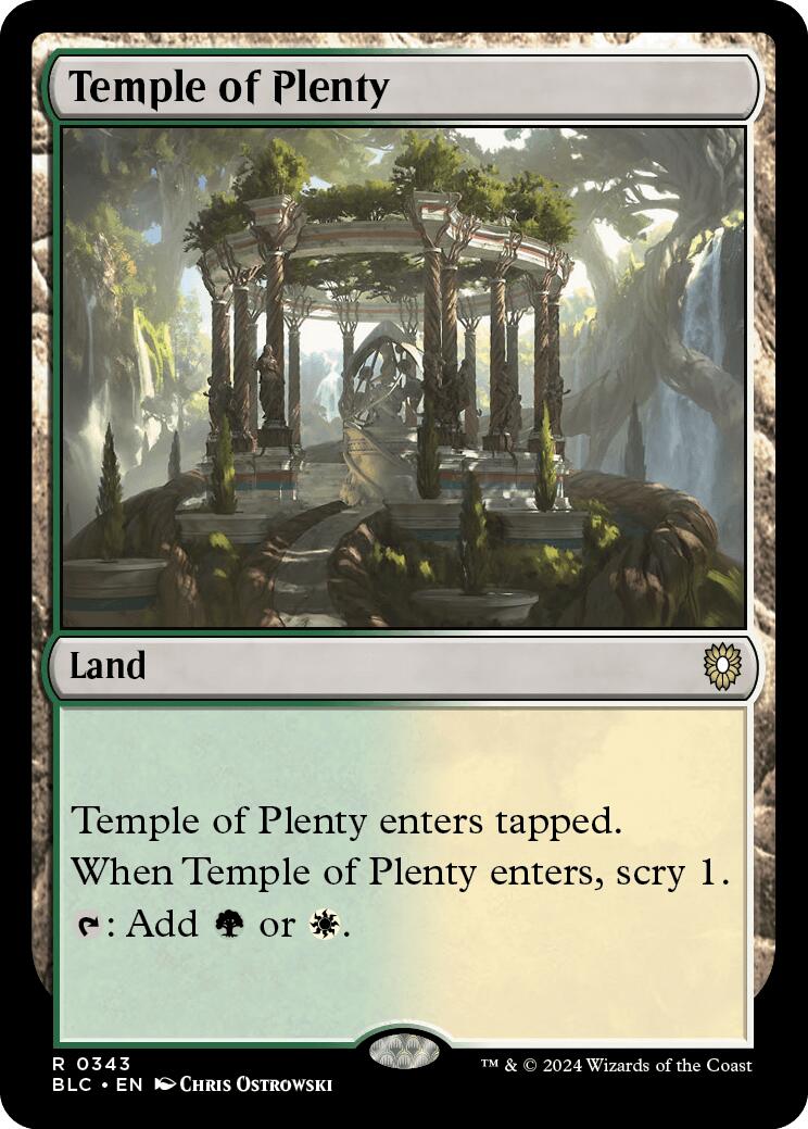 Temple of Plenty [Bloomburrow Commander] | Eastridge Sports Cards & Games