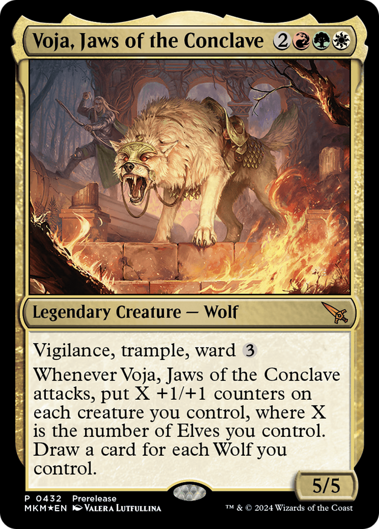 Voja, Jaws of the Conclave [Murders at Karlov Manor Prerelease Promos] | Eastridge Sports Cards & Games