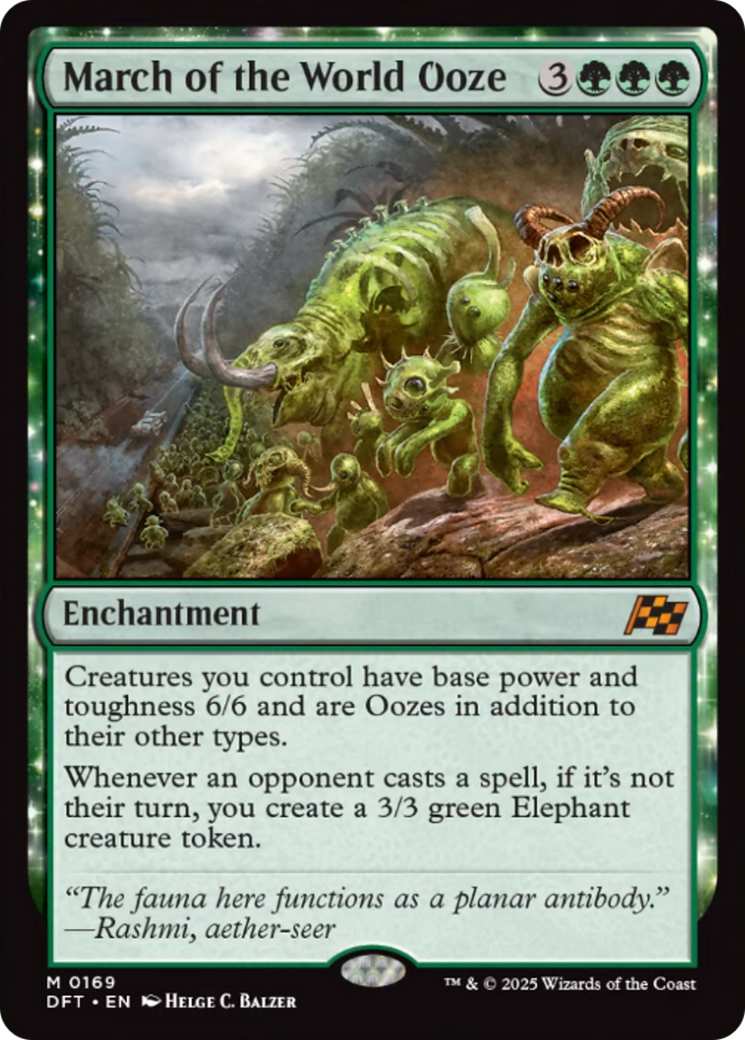 March of the World Ooze [Aetherdrift] | Eastridge Sports Cards & Games