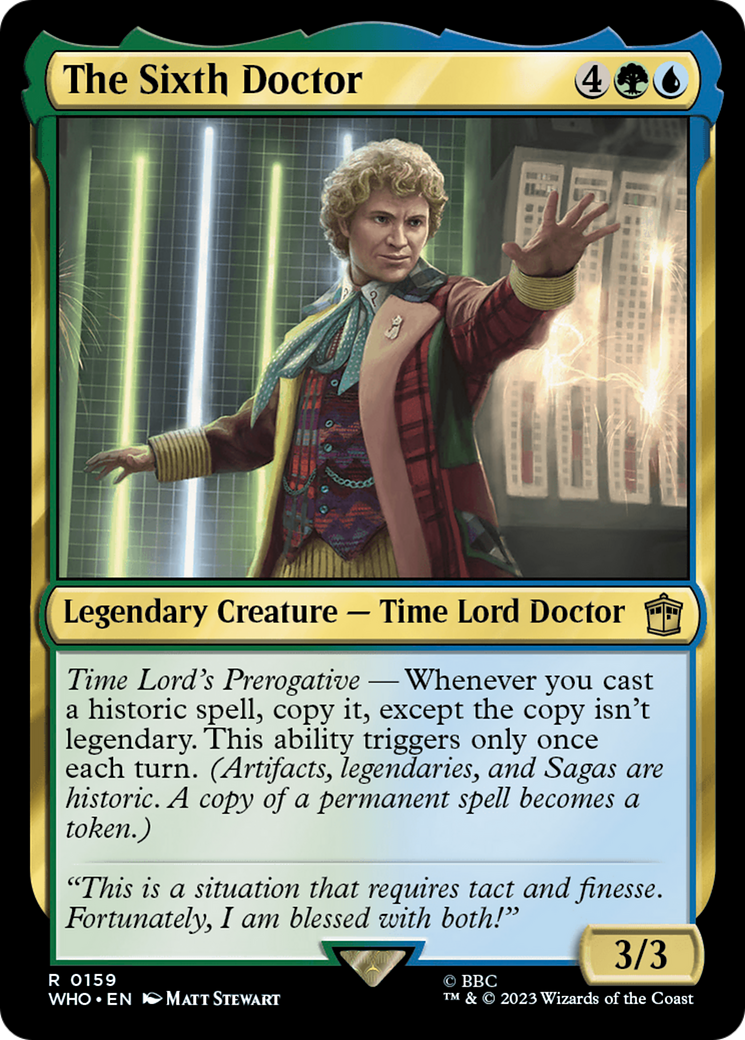 The Sixth Doctor [Doctor Who] | Eastridge Sports Cards & Games
